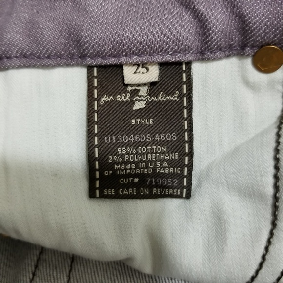 Purple A Pocket Bootcut Jeans 25x30 - Picture 6 of 8